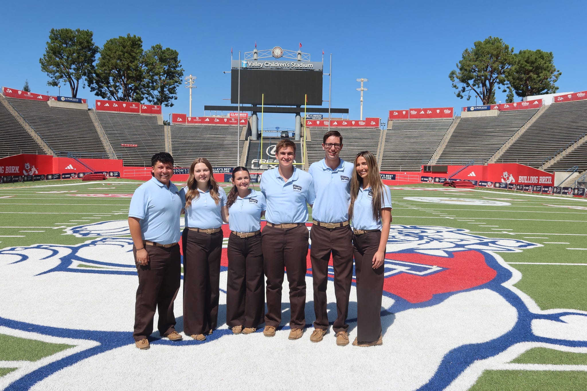 State officers on Fresno State football field
